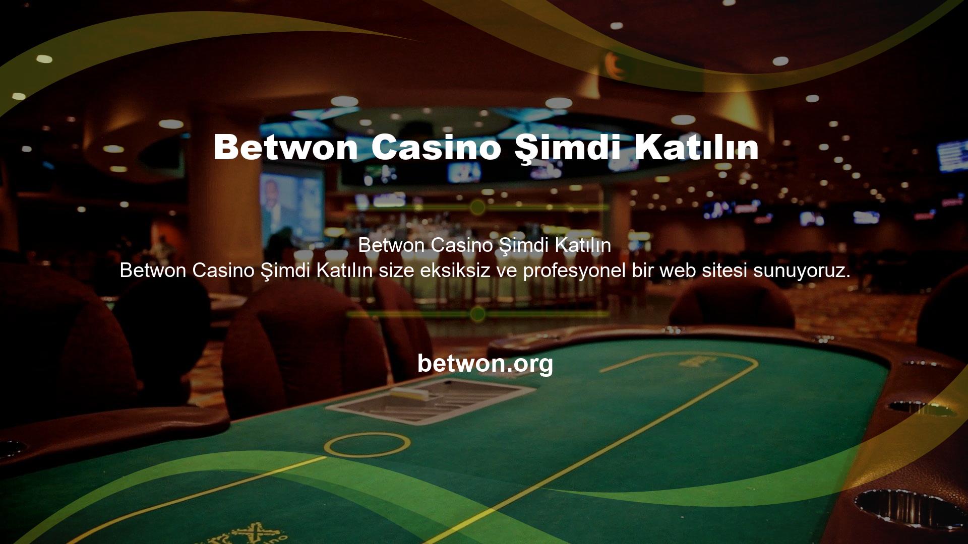 Diyelim ki zor bir günün ardından eğlenmek ve Betwon casino oyunlarıyla biraz para kazanmak istiyorsunuz