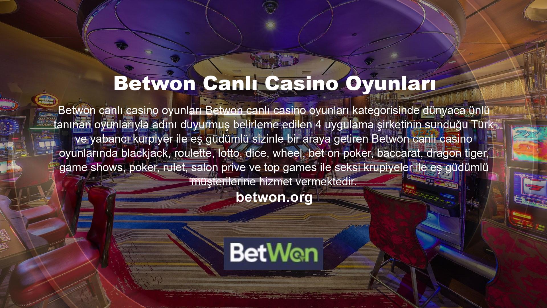 Sorunsuzca çalışan mobil casino sürümü, dilediğiniz her yerden Betwon casino oyunlarına ulaşmaya imkân vermektedir