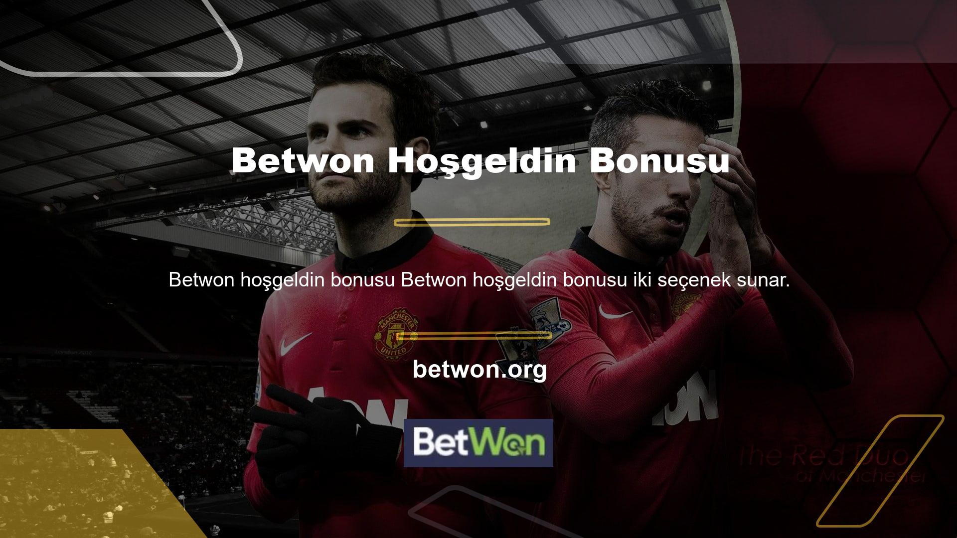 Casino oyunlarını seviyorsanız Betwon Casino hoşgeldin bonusunu, spor bahislerini seviyorsanız Betwon Sports hoşgeldin bonusunu kullanabilirsiniz